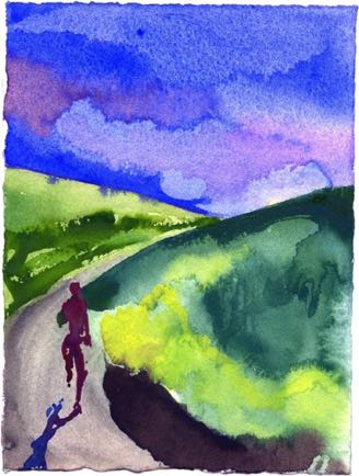 17 (Runner), 14cmx19cm, Watercolour 17 (Runner), 14cmx19cm, Watercolour